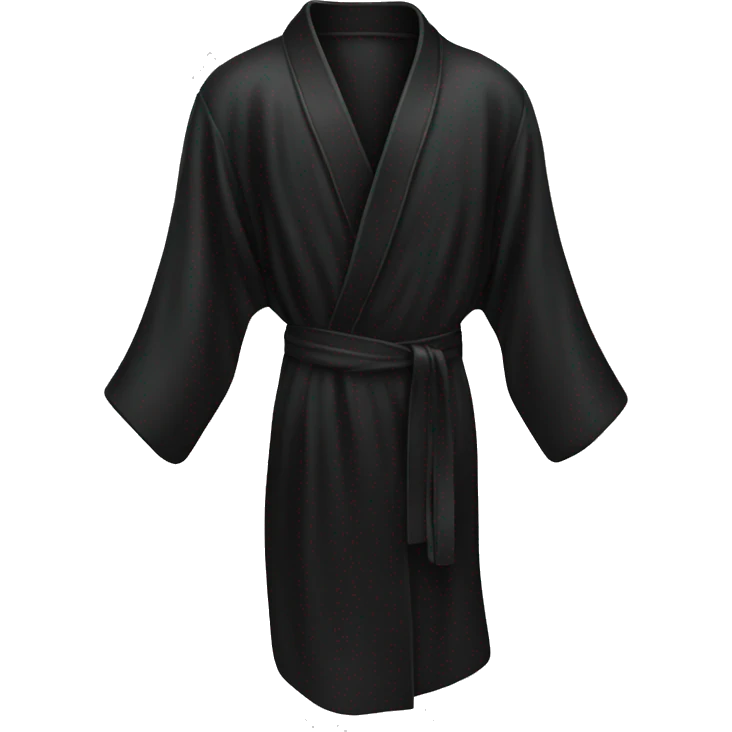 Black silk robe  emoji