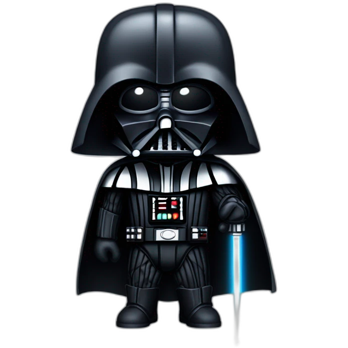 darth vader with a light saber emoji