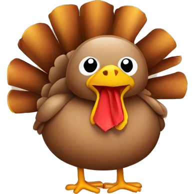Turkey with a bow emoji