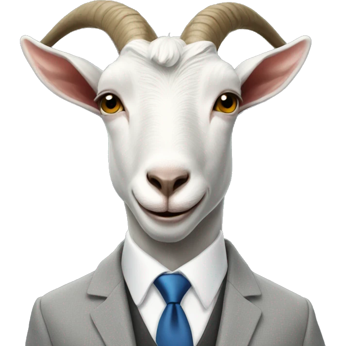 Goat in a suit  emoji