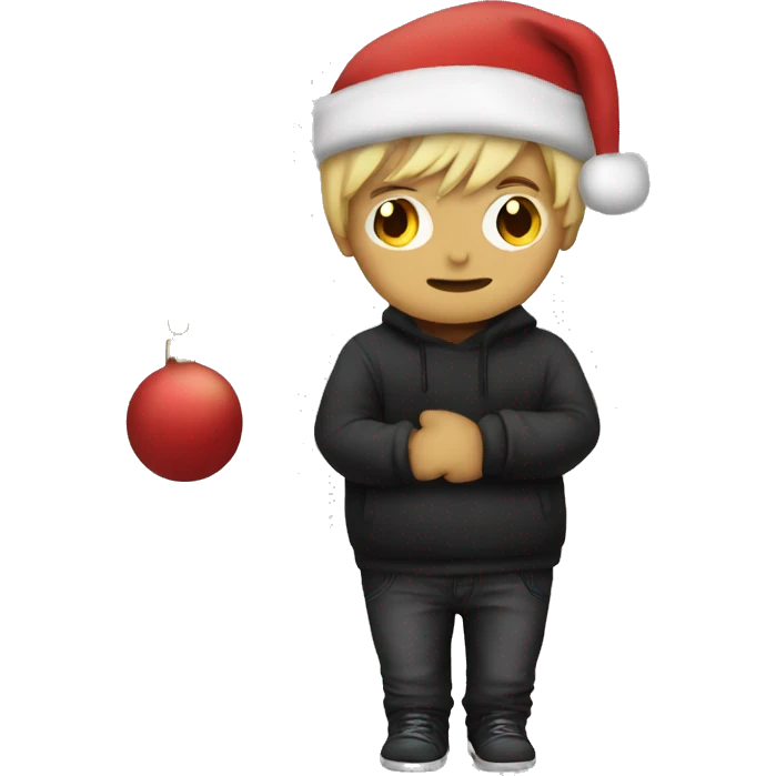christmas emo gift emoji