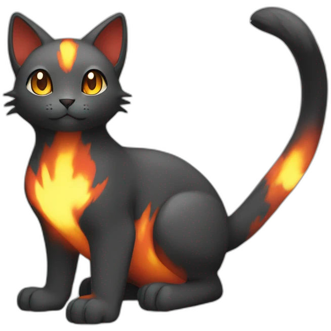 Sitting-bicolor-fire-type-pokemon-cat emoji