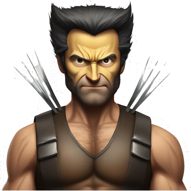full body Wolverine  emoji