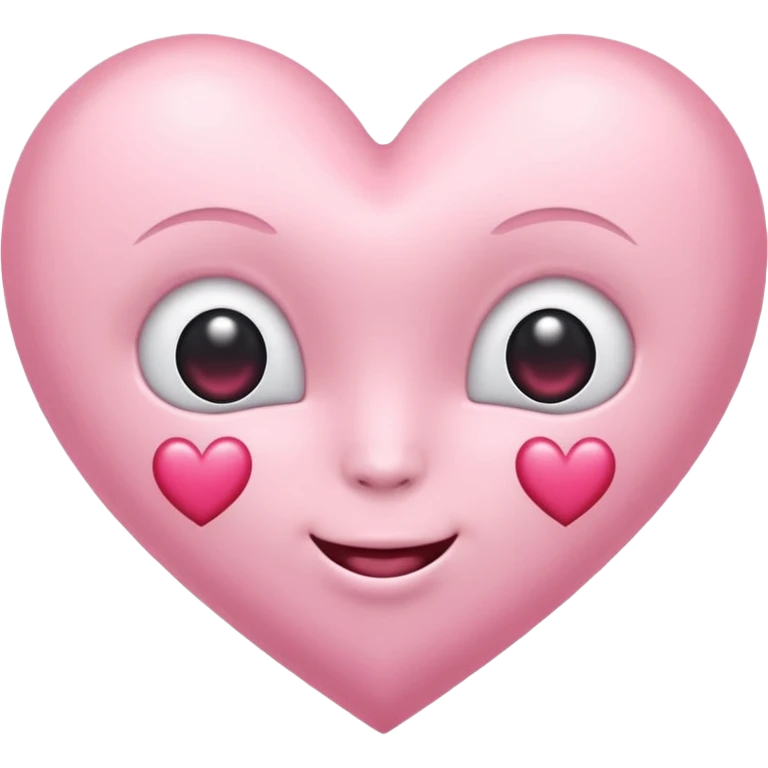 Generate luxe silk satin look emoji sets about love at first sight using baby pink and white colour.  emoji
