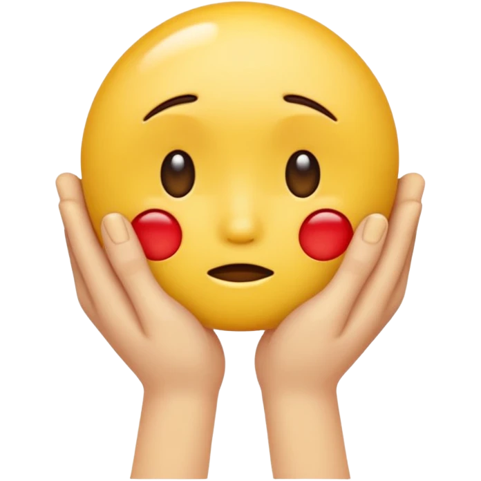 hands caressing sad emojis face emoji