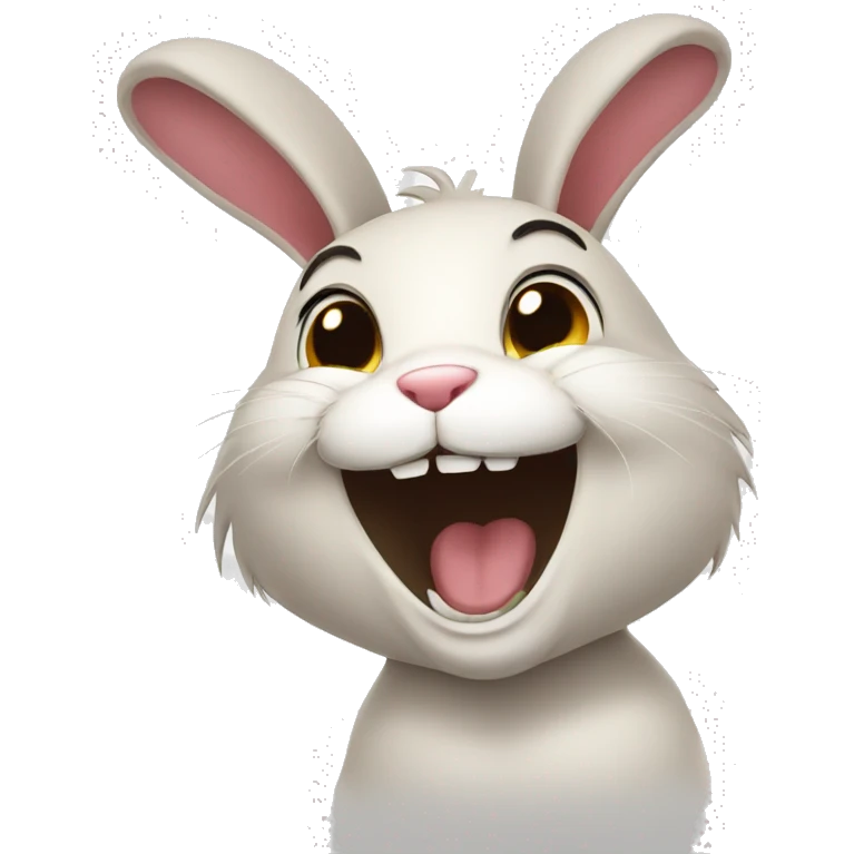 Bunny laughing evilly  emoji