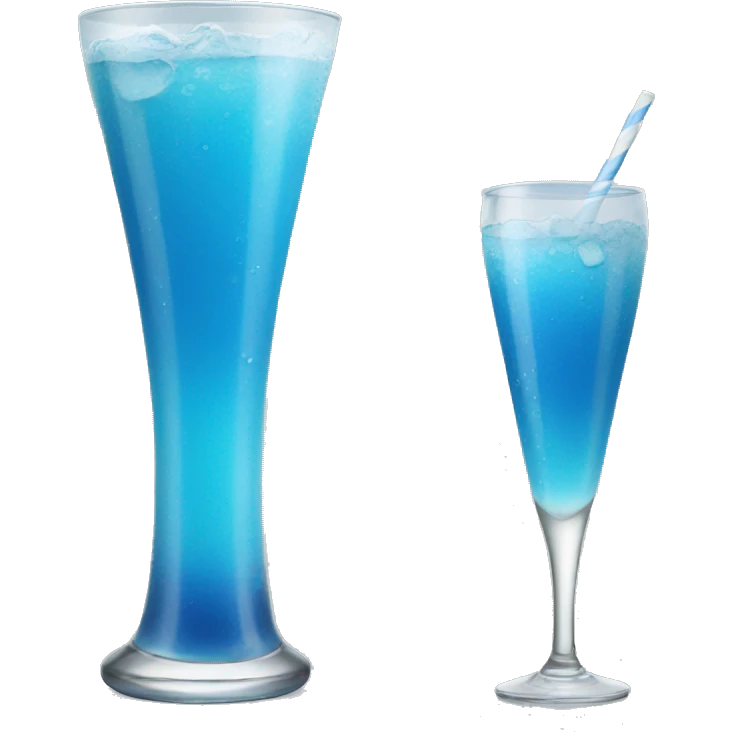 Blue drink emoji