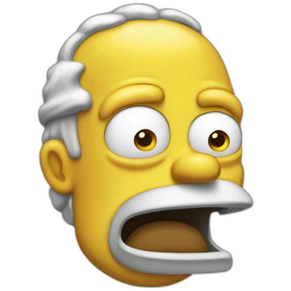 Homer malade emoji