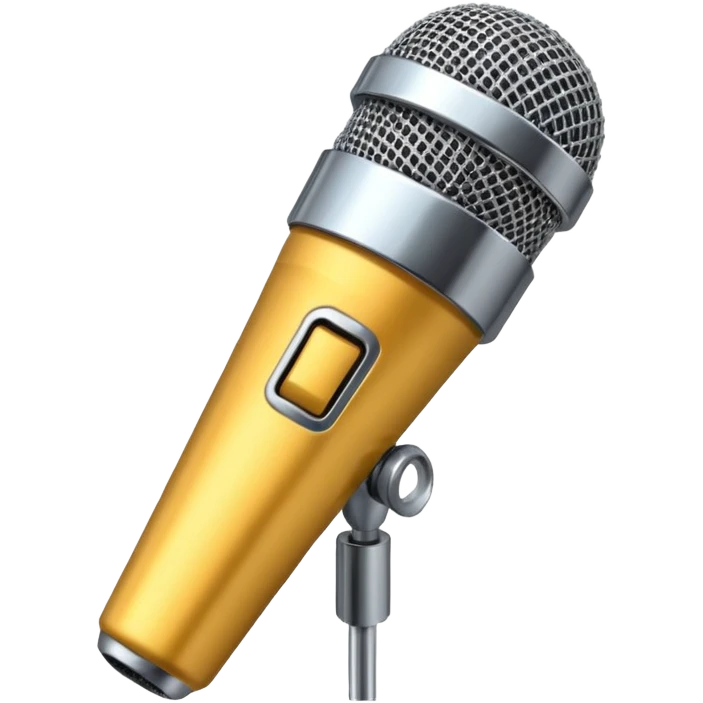 a microphone being dropped emoji