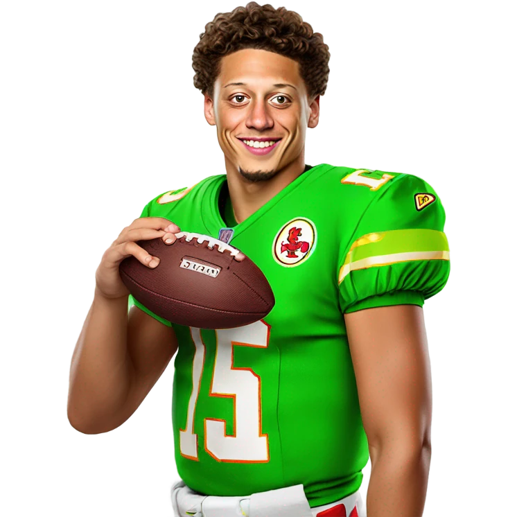 ￼ Patrick Mahomes S Kermit the Frog holding a football emoji