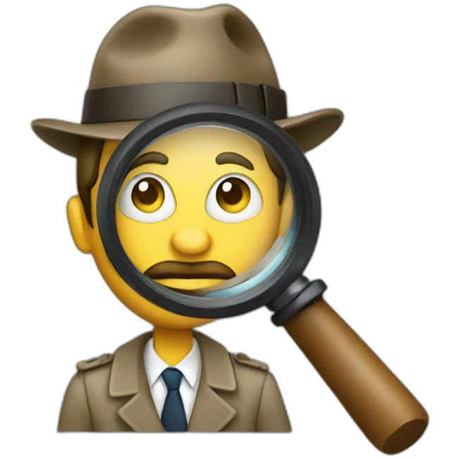 detective using a magnifying glass  emoji