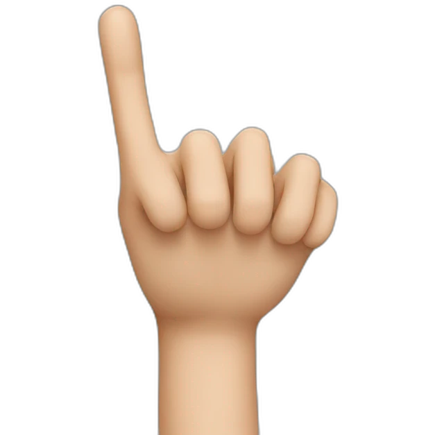finger down emoji