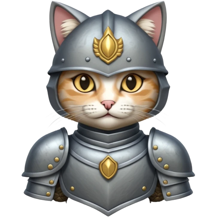 cat in battle armor emoji