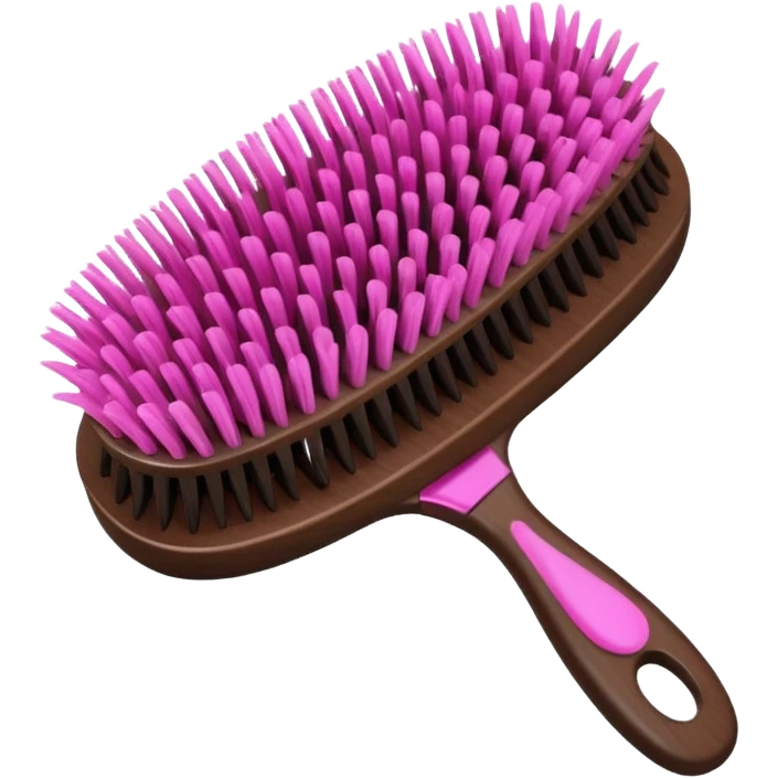 dark brown hair brush for small girls emoji