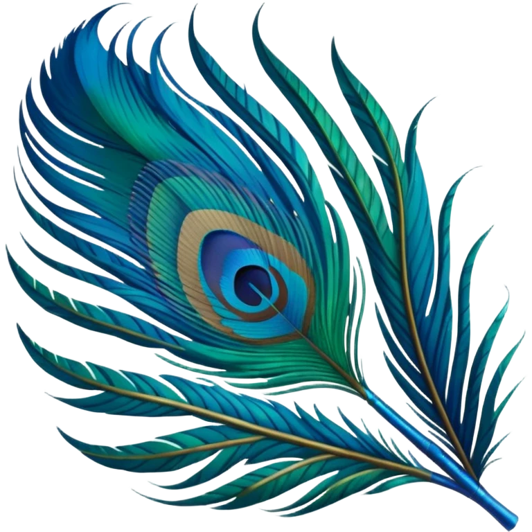 Peacock feather emoji