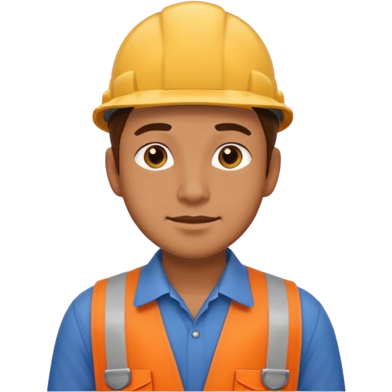 man character in worker clothes emoji