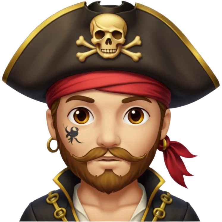 a pirate ai glow emoji