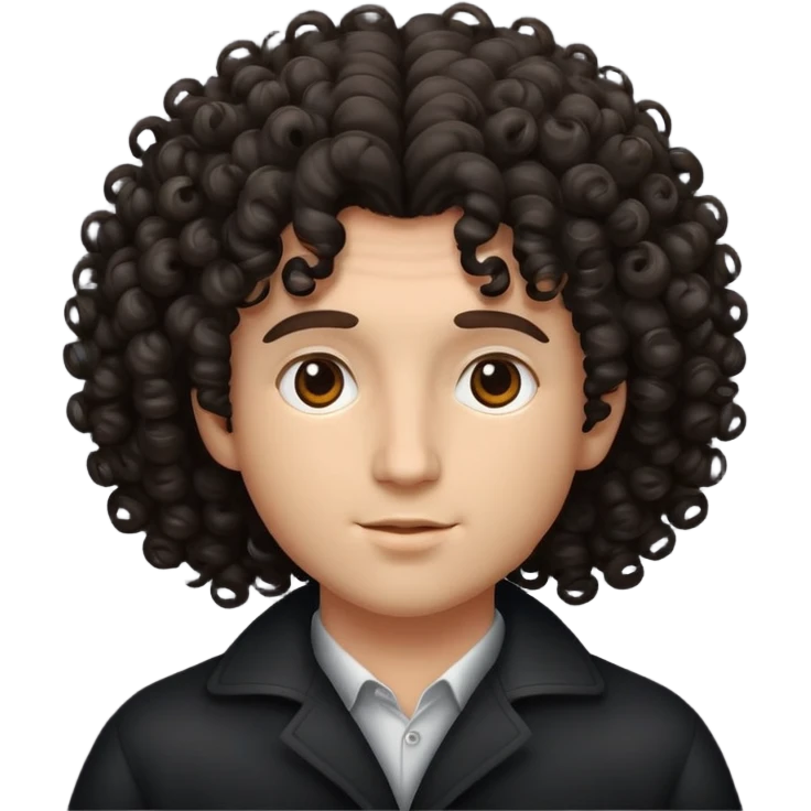 Curly hair emoji