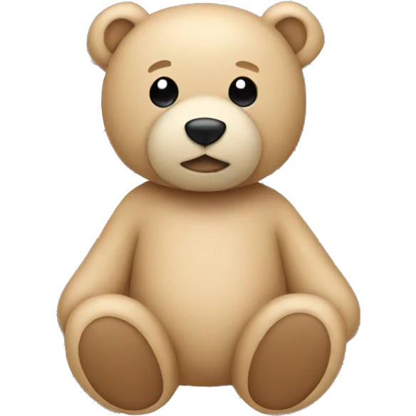 Beige teddy bear  emoji