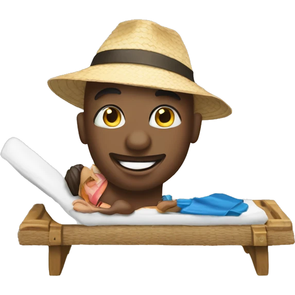 Quelqu'un qui profite de ses vacances  emoji