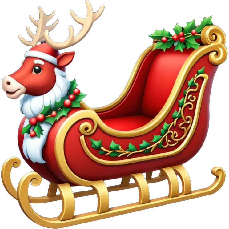 Santas sleigh emoji