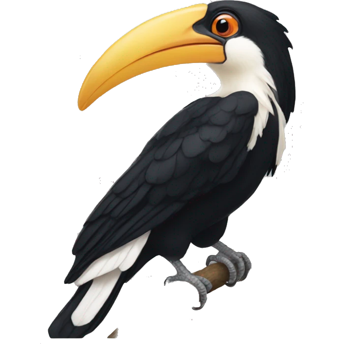 Oriental Pied Hornbill emoji