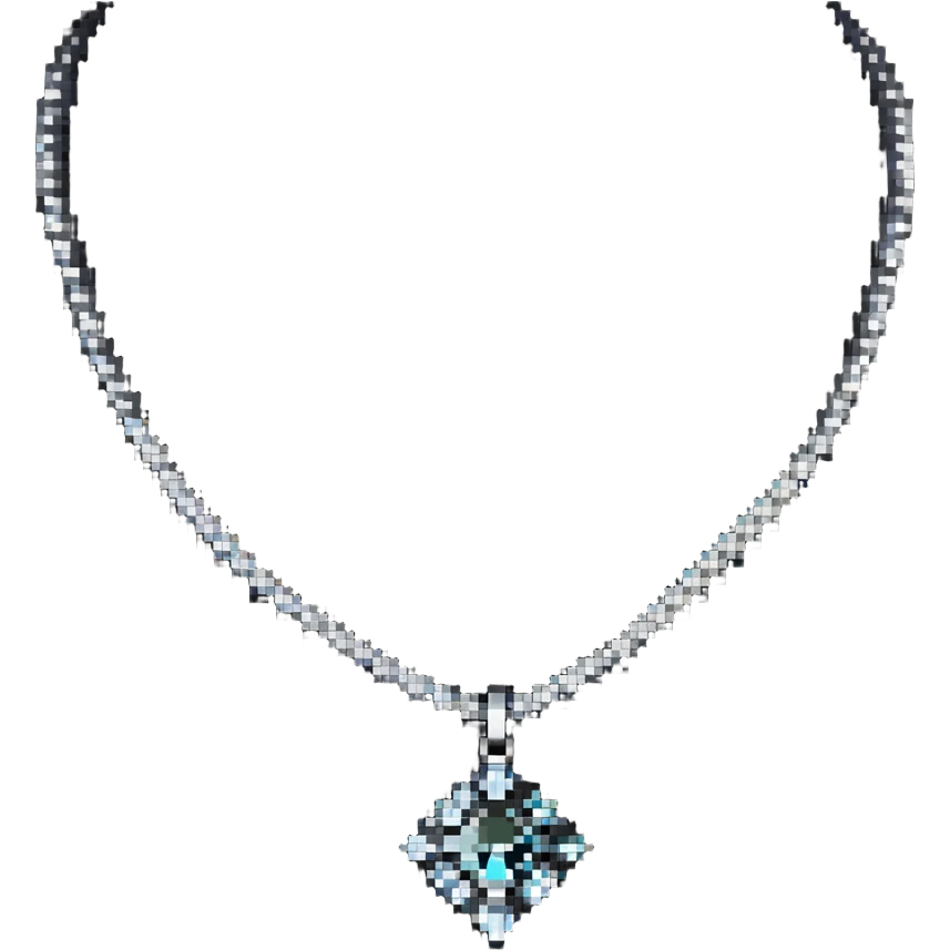 Diamond necklace with Imogen pendant emoji