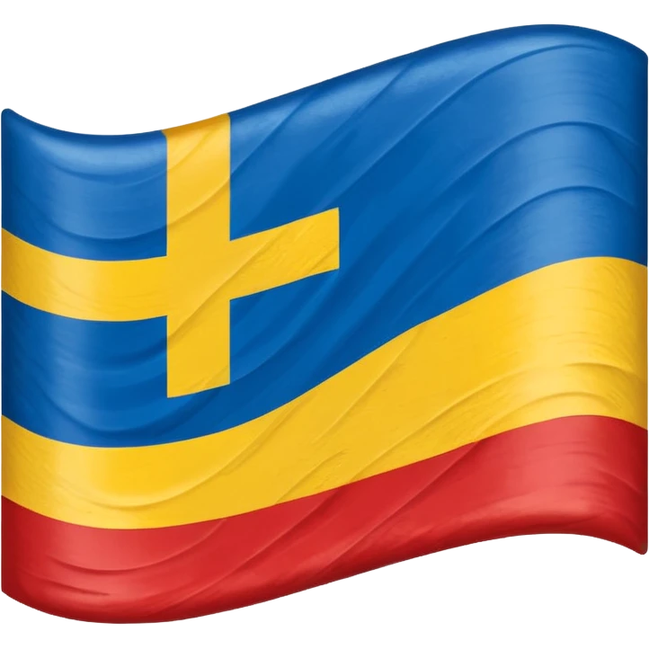 Swedish flag mixed with danish emoji