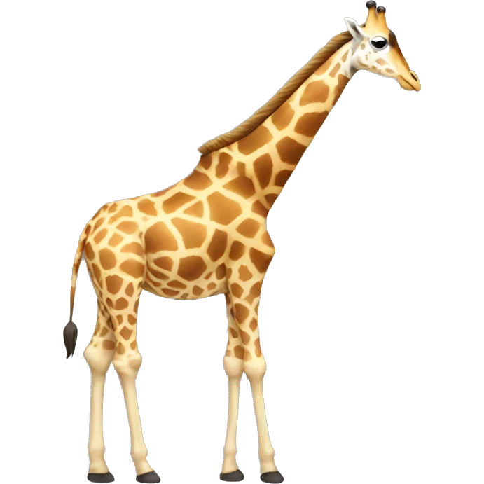 giraffe with a big bum emoji
