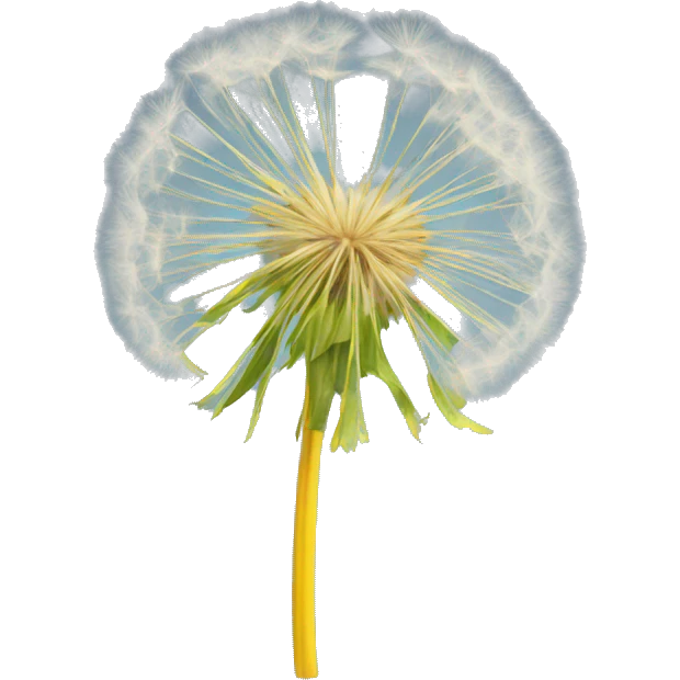 Dandelion with salmusic emoji