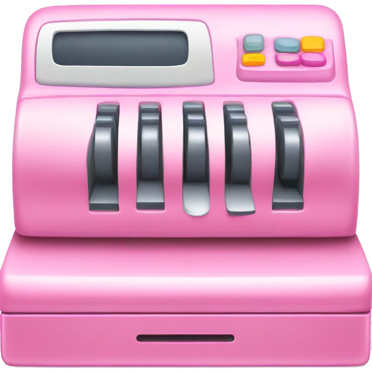 Pink cash register  emoji