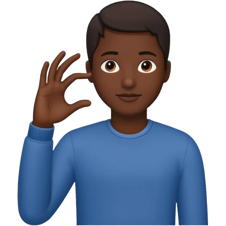Que este 🙋🏾emoji envés que saludé haga con mano la forma de L emoji