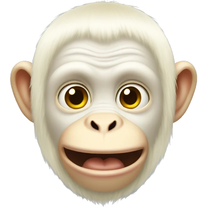 yellow albino monkey emoji