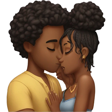 Zion kissing Camariya emoji