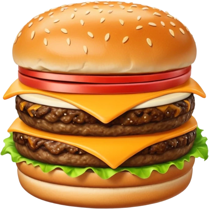 extra cheesy hamburger emoji
