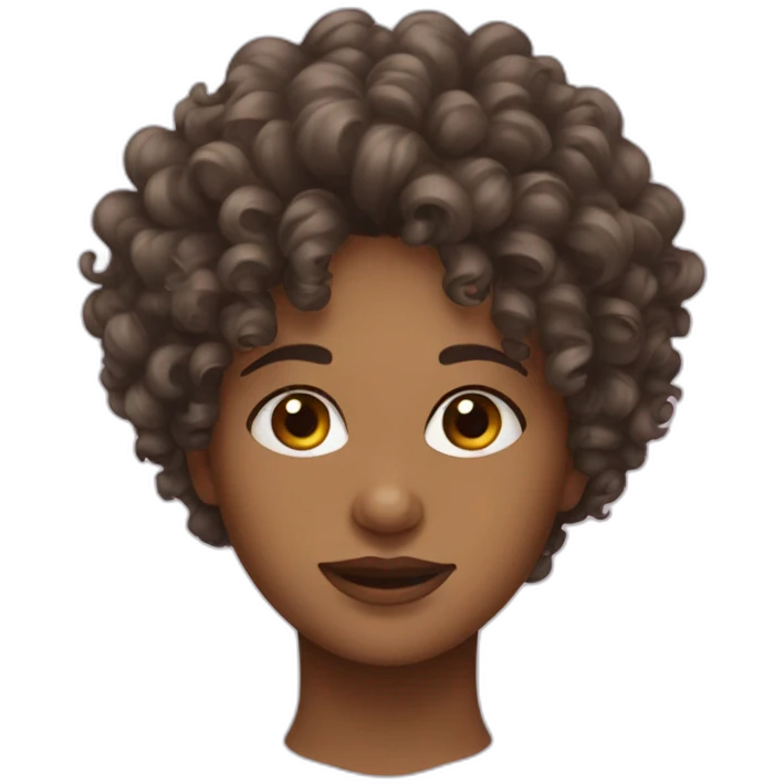 Curly hair Girl  emoji