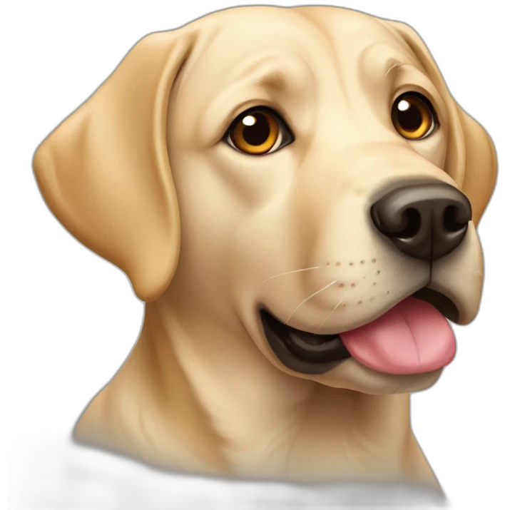 A Labrador dog emoji