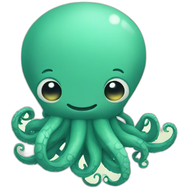 cute kraken cute face zen emoji
