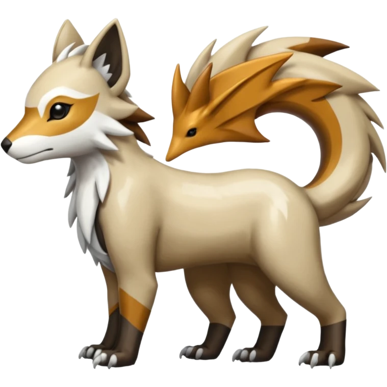 Shiny Brown Golden Bronze Ginger Black Grey White Beige Linoone-Absol-Trico-Hybrid (Full body) emoji