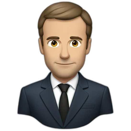 Macron-fume emoji