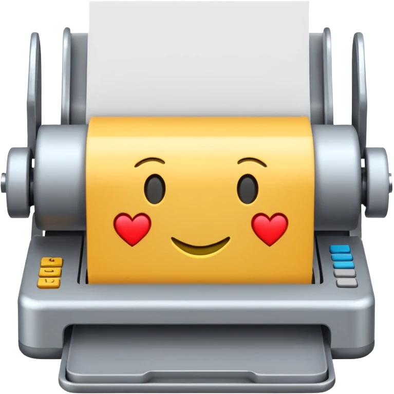 Máquina de cartão emoji