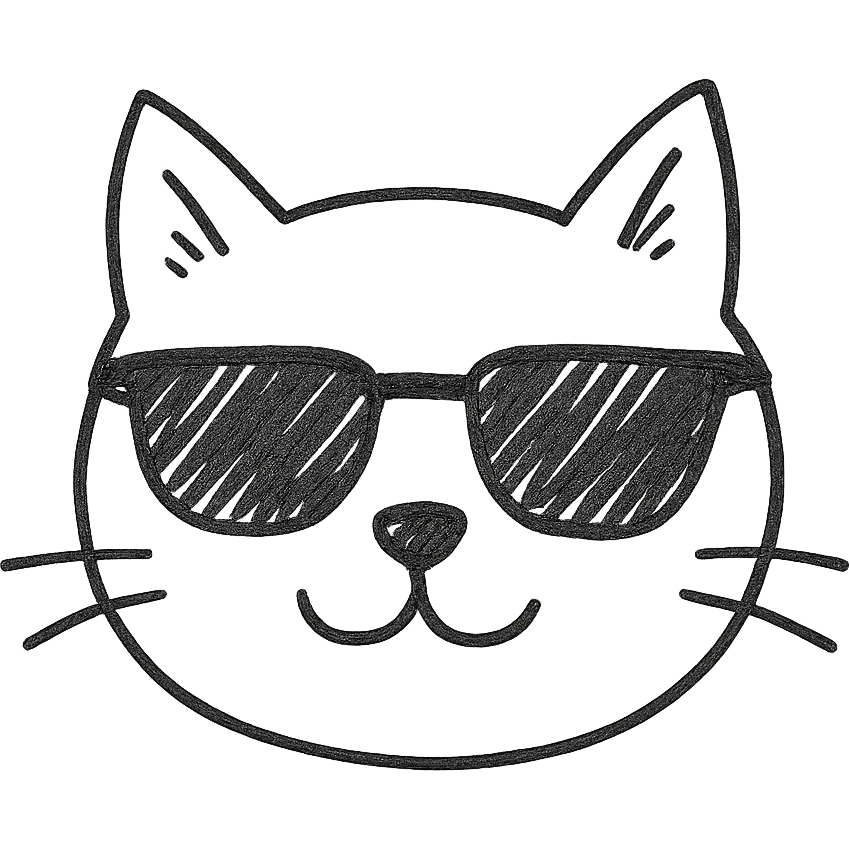 cat wearing sunglasses emoji