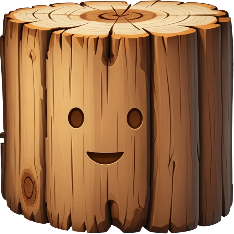 wooden log emoji