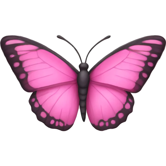 Pink butterfly emoji