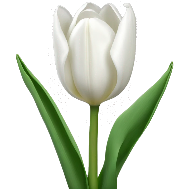 white tulips emoji
