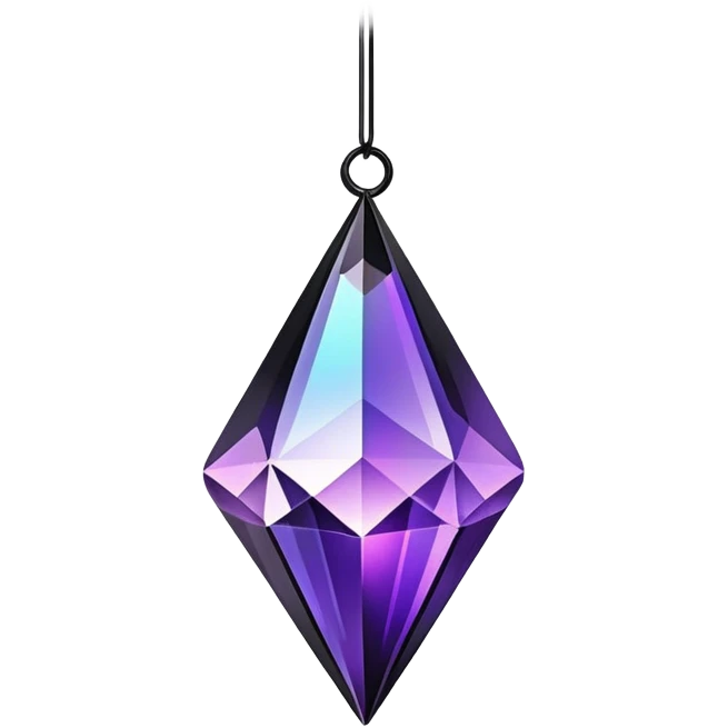  Black-purple-Iridescent-crystallic-hanging-Decoration emoji