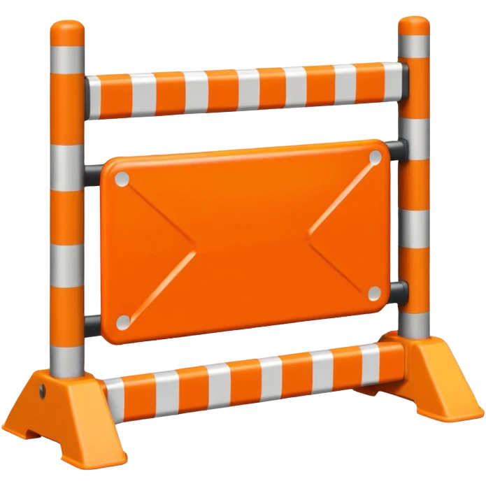roadwork barrier emoji