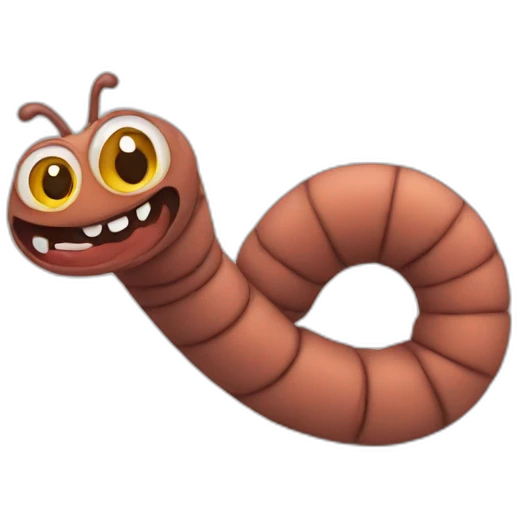 worm emoji