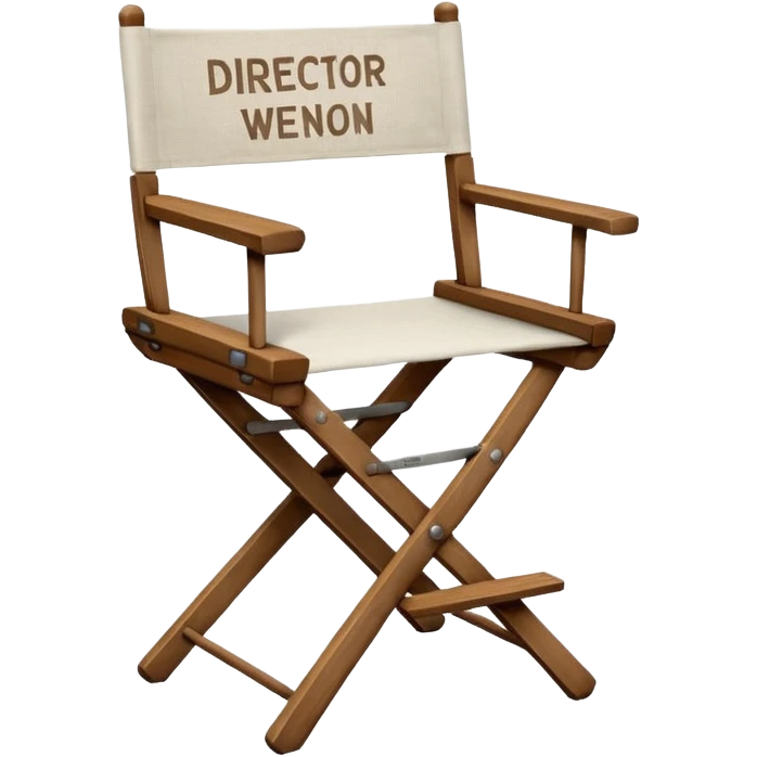 driector chair, wite director name on it emoji