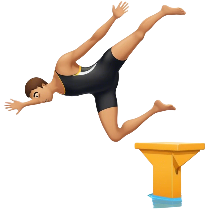 Diving board diver emoji
